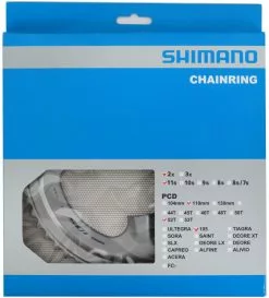 Shimano Plateau Pour FC-R7000 52/36 Dents 7 Shimano Plateau Pour FC-R7000 52/36 Dents -Abus Soldes 105 FC R7000 52 silber Verpackung