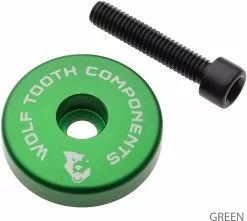 Wolf Tooth Components Capuchon Ahead Ultraléger Spacer Intégré De 5 Mm -Abus Soldes STEMCAP5MMGRN