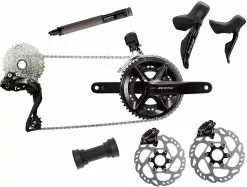 Shimano 105 Di2 R7100 Groupe 2x12 Vitesses Incl. Freins à Disques 140/160mm