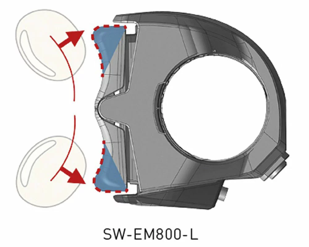Shimano STEPS SW-EM800-L Unité De Commutation Gauche 3 Shimano STEPS SW-EM800-L Unité De Commutation Gauche – Image 3