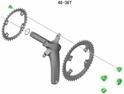 Shimano Vis De Plateau ULTEGRA Pour FC-R8000 (4 Pièces) -Abus Soldes Shimano ULTEGRA Kettenblattschrauben fur FC R8000 Y1W898090 c