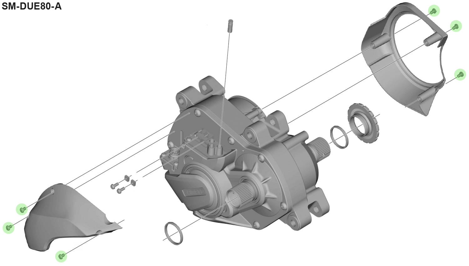 Shimano Vis De Fixation Pour Boîtier STEPS SM-DUE80 2 Shimano Vis De Fixation Pour Boîtier STEPS SM-DUE80 – Image 2