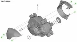 Shimano Vis De Fixation Pour Boîtier STEPS SM-DUE80 5 Shimano Vis De Fixation Pour Boîtier STEPS SM-DUE80 -Abus Soldes Shimano Befestigungsschrauben fur Steps Gehause SM DUE80 Y72G98010 c