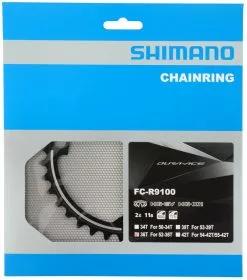 Shimano Plateau DURA ACE Pour FC-R9100 52/36 Dents 7 Shimano Plateau DURA ACE Pour FC-R9100 52/36 Dents -Abus Soldes Shimano Dura Ace Kettenblatt FC R9100 MT 36 b
