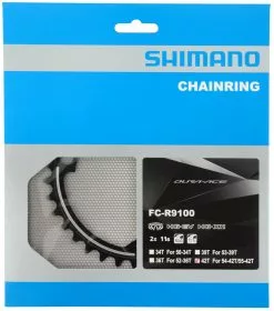 Shimano Plateau DURA ACE Pour FC-R9100 55-54/42 Dents 11 Shimano Plateau DURA ACE Pour FC-R9100 55-54/42 Dents -Abus Soldes Shimano Dura Ace Kettenblatt FC R9100 MX 42 b