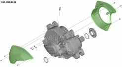 Shimano STEPS SM-DUE80-B Boîtier Pour DU-E8000 Type-B -Abus Soldes Shimano Steps Gehause SM DUE80 B fur DU E8000 Typ B KSMDUE80B