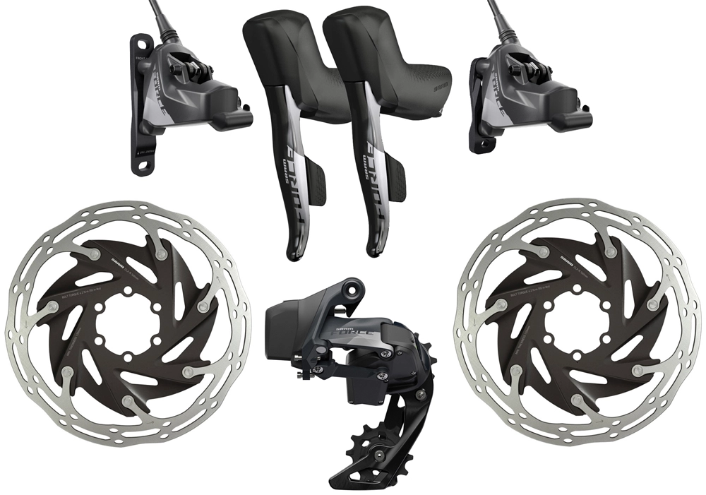 SRAM Force ETap® AXS Groupe De 1x12 Vitesses HRD 6 Trous Disc 1 SRAM Force ETap® AXS Groupe De 1x12 Vitesses HRD 6 Trous Disc