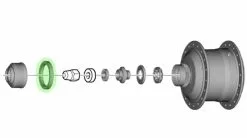 Shimano Bague D'espacement Center-Lock Pour Moyeux De Transmission ALFINE 5 Shimano Bague D'espacement Center-Lock Pour Moyeux De Transmission ALFINE -Abus Soldes Y37R82000 3