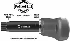 Praxis Works Garniture De Manivelle Alba M30 50/34Z Road -Abus Soldes praxis works DM A170 X5034 20119984 Alba M30 5034Z Road Kurbelgarnitur 3