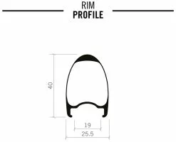 Vision Jeu De Roues Carbone TC 40 Disc TLR -Abus Soldes tc40 chtlr rimprofile